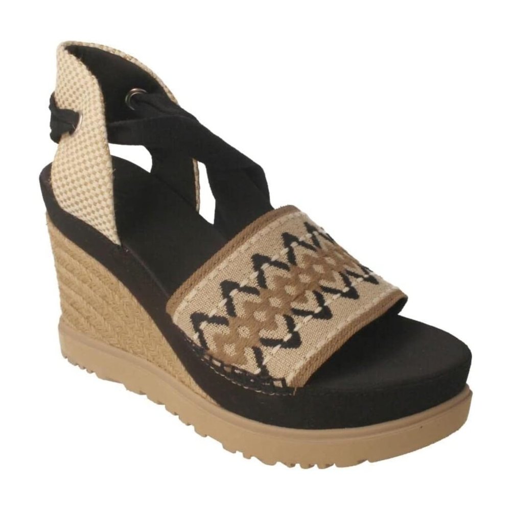 Ugg $150 Abbot Ankle Wrap Black Sz 9 NIB!